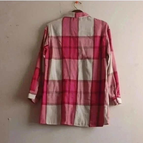 Plaid Print Drop Shoulder Flap Pocket Shirt - Picture 7 of 15